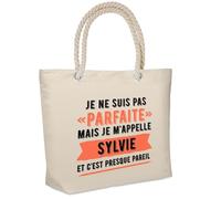 Sac isotherme Sylvie Parfaite Cadeau humour femme Anniversaire Noël fête des Mères Mamie | Glacière Souple Idéal pique-nique lunchbag