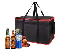 Sac isotherme XXXL en tissu Oxford, résistant aux éclaboussures, pliable et stable avec poignée de transport - Idéal pour le camping, les pique-niques, le stockage des aliments