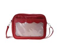 Sac japonais Ita pour femme PU transparent poche Itabag High School Girls Uniforme JK Sac à bandoulière Sacs et sacs à main, Rouge