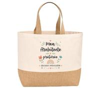 Sac jute Architecte préférée Cadeau Anniversaire idée cadeau femme original