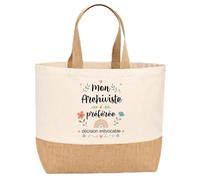 Sac jute Archiviste préférée Cadeau Anniversaire idée cadeau femme original