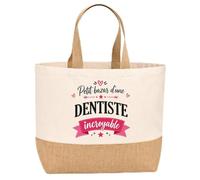 Sac jute Bazar Dentiste incroyable Cadeau Anniversaire idée cadeau femme