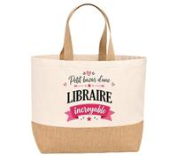 Sac jute Bazar Libraire incroyable Cadeau Anniversaire idée cadeau femme