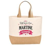 Sac jute Bazar Martine incroyable Cadeau Anniversaire cadeau personnalisé