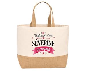 Sac jute Bazar Séverine incroyable Cadeau Anniversaire cadeau personnalisé | Sac de shopping
