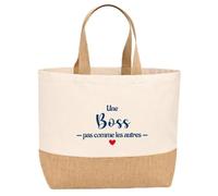 Sac jute Boss pas comme les autres Cadeau Anniversaire idée cadeau femme