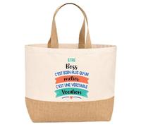 Sac jute Boss une vocation Cadeau Anniversaire idée cadeau femme original
