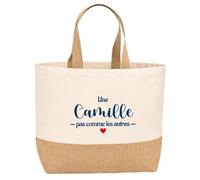 Sac jute Camille pas comme les autres Cadeau Anniversaire personnalisé