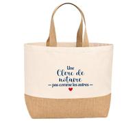 Sac jute Clerc de notaire pas comme les autres Cadeau Anniversaire femme