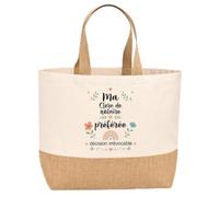 Sac jute Clerc de notaire préférée Cadeau Anniversaire idée cadeau femme
