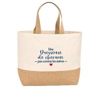 Sac jute Dresseuse de chevaux pas comme les autres Cadeau Anniversaire