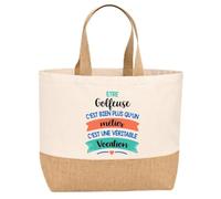 Sac jute Golfeuse une vocation Cadeau Anniversaire idée cadeau femme
