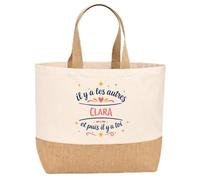 Sac jute LEs autres Clara et toi Cadeau Anniversaire cadeau personnalisé