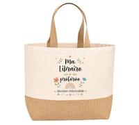 Sac jute Libraire préférée Cadeau Anniversaire idée cadeau femme original