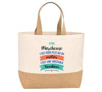Sac jute Marcheuse une vocation Cadeau Anniversaire idée cadeau femme