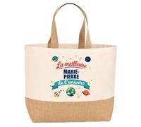 Sac jute Meilleure Marie-Pierre de l'univers Cadeau Anniversaire femme