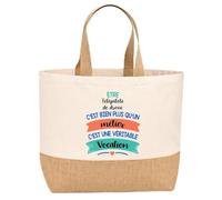 Sac jute Télépilote de drone une vocation Cadeau Anniversaire cadeau femme