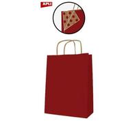 Sac Kraft 18 X 8 X 21 Cm Rouge 50 U.