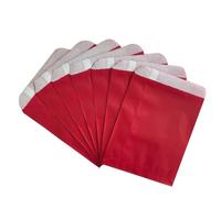 Sac Kraft 20/50/100 pièces de papier kraft cadeau couleur | Sac de bonbons Snack Birthda Packaging Guest(Red,16x24cm,100pcs)