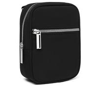 Sac latéral élégant pour homme avec sangle réglable - Sac à bandoulière décontracté pour garder vos objets de valeur en sécurité pendant le voyage - Pochettes à bandoulière polyvalentes, Noir , One