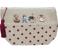Sac Le Bonheur des Dames compté petit point kit "Case Dogs", 18x11x7cm