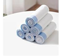 Sac litière chat 500x450mm poignée lot 90 pièces 6 rouleaux résistant déchirement compatible bac litière chat autonettoyante Petkit