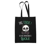 Sac Lucile Pas Touche Panda | Tote Bag cabas réutilisable Cadeau Anniversaire Humour