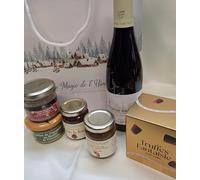 Sac Magies de l'Hiver, Coffret Gourmand Festif avec Spécialités Françaises, Assortiment Sucré et Salé