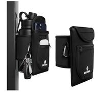 Sac Magnétique Sport - Magnetic Gym Bag - Porte Téléphone, Écouteurs et Accessoires - Mousqueton pour Clés - Fixation Magnétique Puissante - Porte-Bouteille 0,5-1,5L - Hommes et Femmes, Salle de Sport