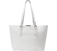 Sac Main Cabas Femme - David Jones - Shopping Fourre-tout Epaule Grand Format Capacité A4 - Cours Lycée Cuir PU - Blanc