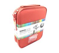 Sac Mallette Art Box Skylinecolor Marron avec crayons en bois MINA 4.0-110 couleurs Limited Edition by Pool Over avec stylo pailettes gratuit 6 stylos en 1