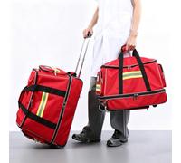 Sac Médical À Roulettes, Trousse De Premiers Secours Professionnelle, Boîte Durgence À Tirette Amovible, Grand Espace De Rangement Pour Matériel De Secours, Avec Compartiments Pour Les