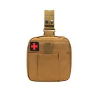 Sac Médical de Cuisse, Pochette de Premiers Secours EMT Grande Capacité | Nylon 600D, déploiement rapide, prêt en cas d'urgence, organisation intelligente, durable, résistant à l'usure(Brown)