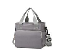 Sac médical d'urgence haute capacité avec bandoulière réglable et poche avant pour le rangement du matériel de premiers secours, Gris foncé