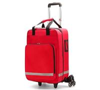 Sac Médical Roulant Avec Chariot Détachable, Sac À Dos Vide De Premiers Secours, Conception À Compartiments Multiples, Sac De Traumatologie D'urgence, Avec Bandes Réfléchissantes, Pour Infirmières
