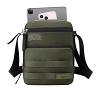 Sac messager imperméable à l'élégance intemporelle, combinez sans effort style et fonctionnalité avec ce sac à bandoulière imperméable pour homme au design classique et de bon goût, Vert armée, Siehe