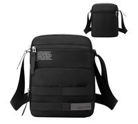 Sac messager imperméable à l'élégance intemporelle, combinez sans effort style et fonctionnalité avec ce sac à bandoulière imperméable pour homme au design classique et de bon goût, Noir , Siehe