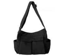 Sac messager pour hommes et femmes, sac à bandoulière en toile avec bandoulière réglable, grand corps croisé décontracté pour le travail universitaire, le shopping, les voyages quotidiens en toile