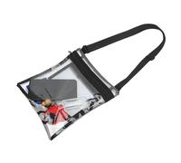 Sac messager transparent, sac fourre-tout transparent avec bandoulière réglable, sac transparent approuvé par les stades, sac à bandoulière transparent, sac messager à bandoulière, sac fourre-tout tra