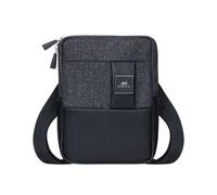Sac Messenger - Rivacase 8810 - Noir Mélange - Pour tablette jusqu'à 8 pouces - Bandoulière réglable