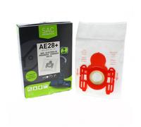 Sac microfibre adaptable par 4 HEAE28+ pour Aspirateur , AVENTURE AEG, BLUESKY, BSK, DIRT DEVIL, ELECTROLUX, FAR, PROGRESS, [...]