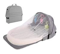 Sac momie multifonctionnel, Sacs à dos pliables pour lit bébé, Lit de voyage portable Fonctionne comme table à multicolo LIT PLIANT