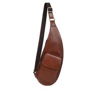 Sac monobretelle Cuir STUART Marron Zola