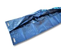 Sac mortuaire pour animaux et humains - Housse de corps avec fermeture éclair solide - 4 poignées de transport - 2 paires de gants - Charge maximale de 160 kg - Très stable - 160 my (0,160 mm) - Sacs