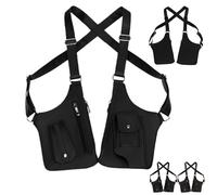 Sac Multi-poches Antivol, Sac Antivol Pour Hommes, Sacs À Bandoulière Sous Les Aisselles Hommes, Sacs Holster D'épaule En Cuir PU, Pochette À Bandoulière Réglable, Pour Randonnée, Cyclisme, Camping(A)