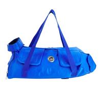 Sac multifonction pour animaux de compagnie pour une utilisation en extérieur, sac pliable pour chat, anti-rayures et morsures, sac spécial à croix diagonale fixe pour chat (bleu, L)