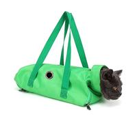 Sac multifonction pour animaux de compagnie, un sac fixe spécial pour éviter les rayures et les morsures, pliable lors de sorties, convient pour les animaux de compagnie pesant 5 à 7,7 kg (vert, moyen