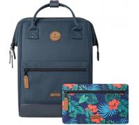 Cabaïa - Sac à dos Adventurer Reykjavik Medium 18L, déperlant, PC 13" - cert. vegan - Bleu