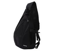 Sac Noir Simple et élégant pour Hommes, Sac Banane Simple et élégant en Polyester Noir Respirant avec bandoulière, Sac de Taille, Voyage en Plein air, Rencontres