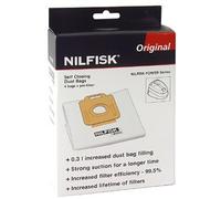 Nilfisk - 107407639 - Accessoire pour aspirateur, sac à poussière, blanc, 5 pièces